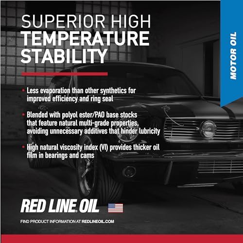 Red Line 15204 SAE 5W20 Fully Synthetic Motor Oil - 1 Quart (6 Pack)
