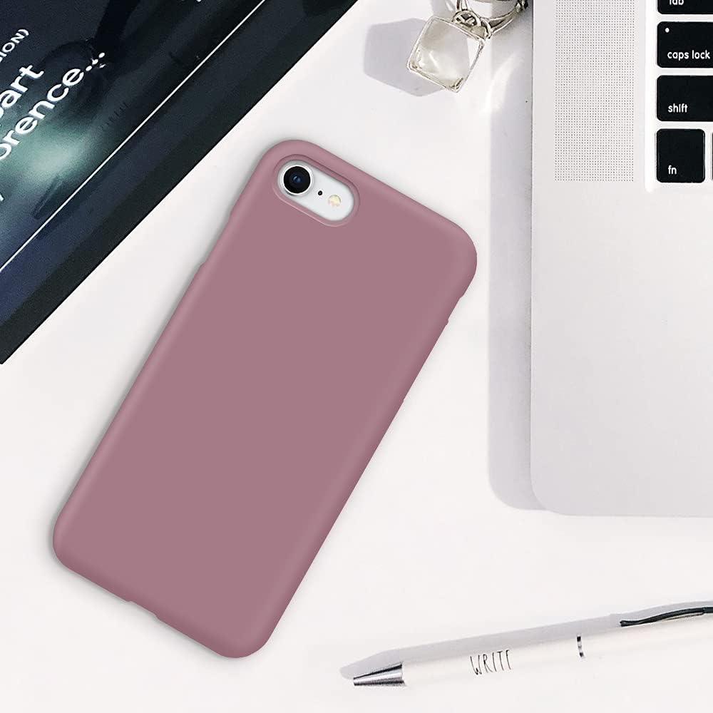 SURPHY Designed for iPhone SE Case, iPhone 8 Case, iPhone 7 Case, Liquid Silicone Phone Case for iPhone se 3rd 2nd SE 2022 SE 2020, Blue