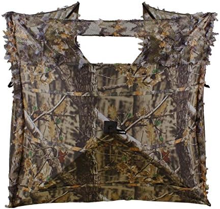 AUSCAMOTEK Pop Up Ground Blind for Deer Duck Turkey Hunting Portable Quick Setup Lightweight Green/Brown/Dry Grass Ground Peg Included