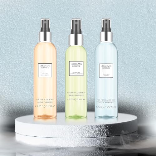 Vera Wang Embrace Body Mist Spray for Women, Green Tea & Pear Blossom, 8 Fluid Oz |