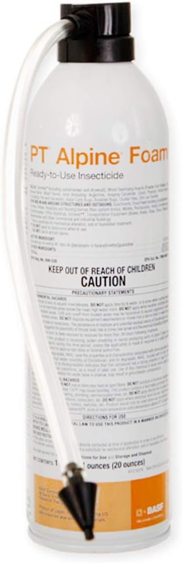 BASF PT Alpine Foam, Ready to Use Insecticide for Ant & Termite Control, Quick Kill Indoors or Outdoors, 20 Ounce