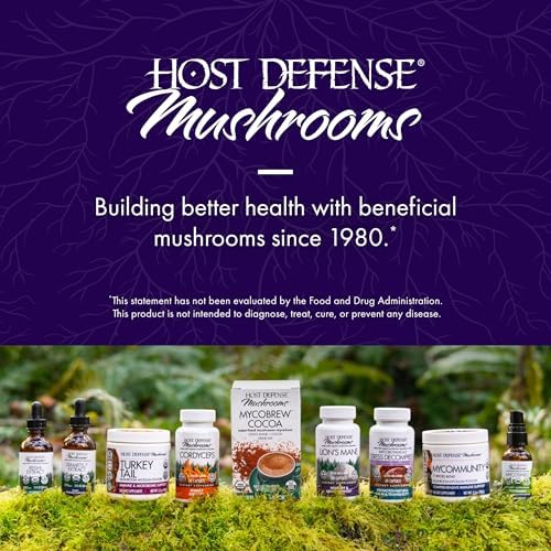 Host Defense MycoBotanicals Brain* Capsules - Brain Support Supplement with Lion's Mane, Reishi & Cordyceps Mushroom - Herbal Supplement for Memory & Focus Support - 60 Capsules