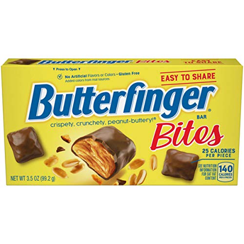 Butterfinger Full Size Candy Bar, 18 Count, Crispety Crunchety Peanut-Buttery On-The-Go Sweet Treat, 1.9 oz Each