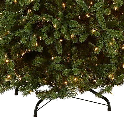 National Tree Company 7.5ft Pre-Lit Downswept Douglas Fir Christmas Tree | 750 LED Lights, 1,867 Tips, 10 Light Functions, PowerConnect, Foot Pedal, Includes Stand, Artificial, Green