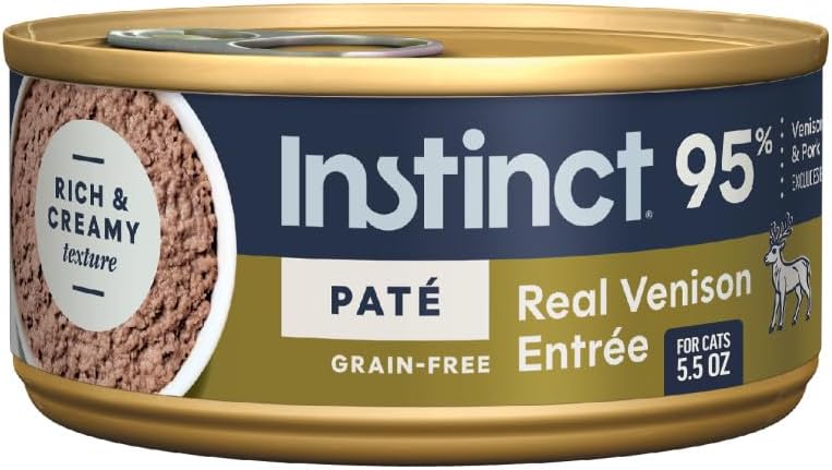 Instinct Original Grain Free Real Rabbit Recipe Natural Wet Canned Cat Food, 3 oz. Cans (Case of 24) | Rich & creamy pate texture, high protein, real rabbit, whole-food ingredients, grain-free, hydration support