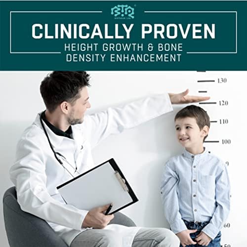 BIOTEQUELAB Height Growth Maximizer, Calcium, Vitamin D3 and Zinc Blend Pills, Bone Growth Supplement for Kids and Teens, Bone Strength