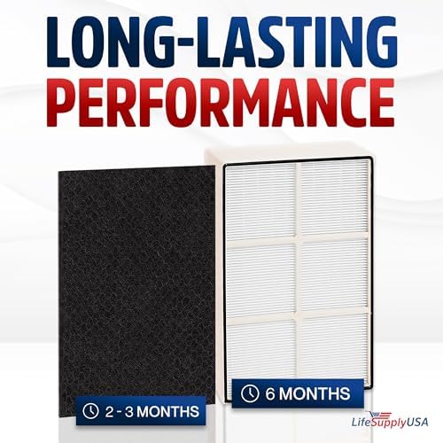 1183054K HEPA Filter Replacement Compatible with Whirlpool Whispure AP450, AP510, WP500 & Kenmore 83200, 83375, 83230 Air Purifiers by LifeSupplyUSA