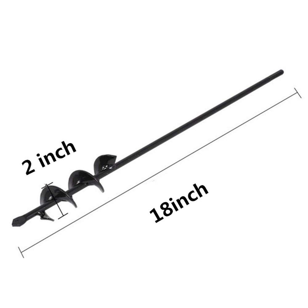 Auger Drill Bit，Garden Plant Flower Bulb Rapid Planter Umbrella Hole Digger for 3/8” Hex Drive Drill(218inch)