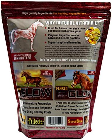 Flaxen EAS-E Guard 4 lb, Natural Vitamin E Equine Supplement, with Important Antioxidant