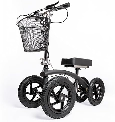 BodyMed All-Terrain Knee Walker, Steerable for Foot Injuries - Heavy-Duty
