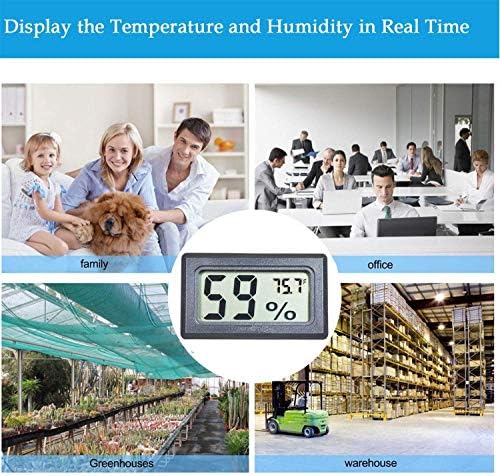 4-Pack Mini Indoor Temperature Humidity Meters Digital Gauge