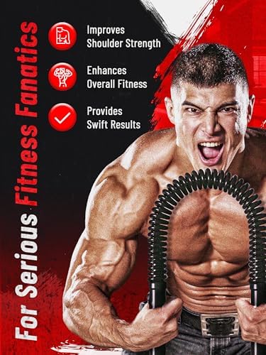 Zenooze's Power Twister Flex Bar, The Ultimate Upper Body Exercise Equipment for Strengthening Your Chest Workout, Shoulders, Biceps, Arms
