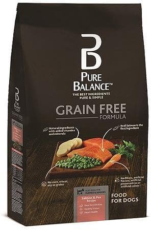 Pure Balance Grain Free Formula, Salmon & Pea Recipe, Dog Food, 4 lbs