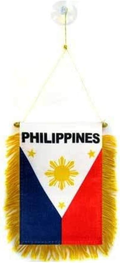 AZ FLAG Nicaragua Pennant 4x6 in 100D Polyester Suction Cup | Outdoor use Nicaraguan 15x10 cm triangular pennant stitched edges and reinforced finish