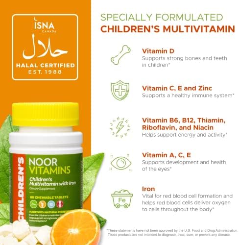 Noor Vitamins Halal Kids Multivitamin Chewable: Essential Vitamins for Immune