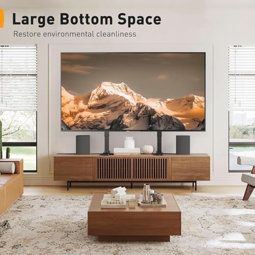Perlegear Universal TV Stand Legs for Most 37–90 Inch TVs up to 150 lbs, Height Adjustable TV Legs Replacement Suitable for Soundbar
