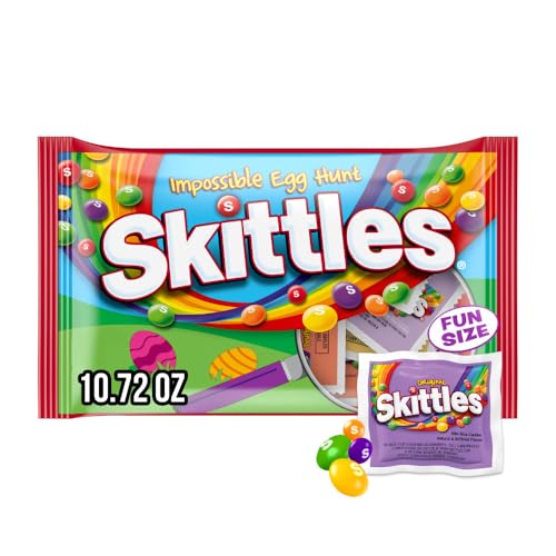 Skittles Fun Size Impossible Egg Hunt Chewy Easter Candy oz Bag, Original, 10.72 Ounce
