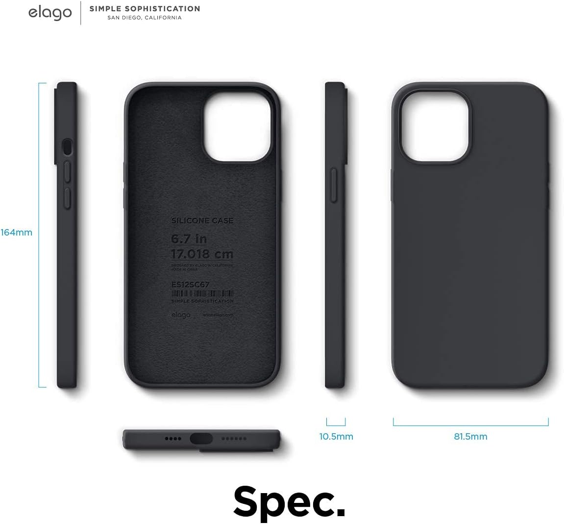 elago Premium Liquid Silicone Case for iPhone 12 Mini Lavender