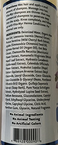 Vitamyr Henna Care Set 16 Oz Natural Shampoo & 16 Oz Natural Conditioner Vibrant Color Care & Nourishment for Gorgeous Tresses