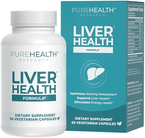 PUREHEALTH RESEARCH Liver Health – Liver Cleanse Detox & Repair Supplement