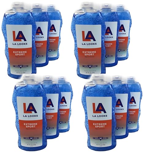 L.A. LOOKS SPORT XTRME HLD GEL 20 OZ (Pack of 3)
