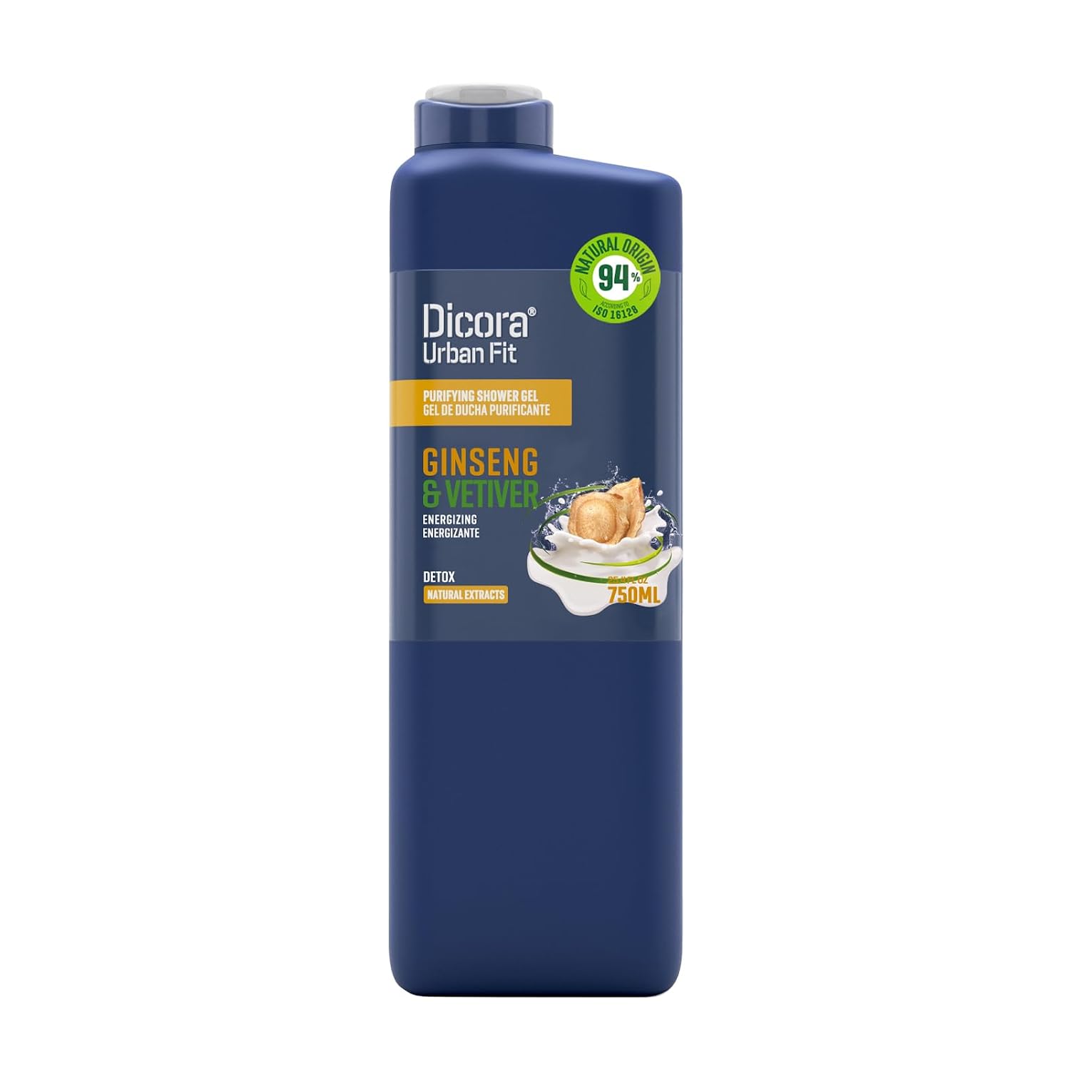 Dicora Urban Fit Shower Gel - Women and Mens Body Wash for All-Day Hydration - Prevents Premature Aging with Vitamin C - Citrus and Peach - 25.4 oz