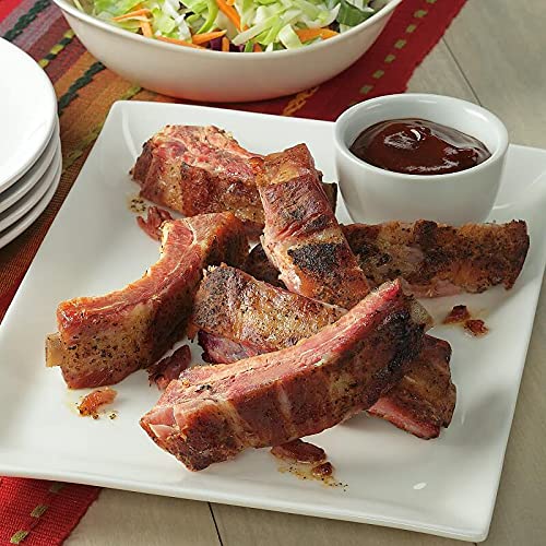 Premium Hickory-Smoked Pork Baby Back Ribs - Hand-Rubbed, Fully Cooked