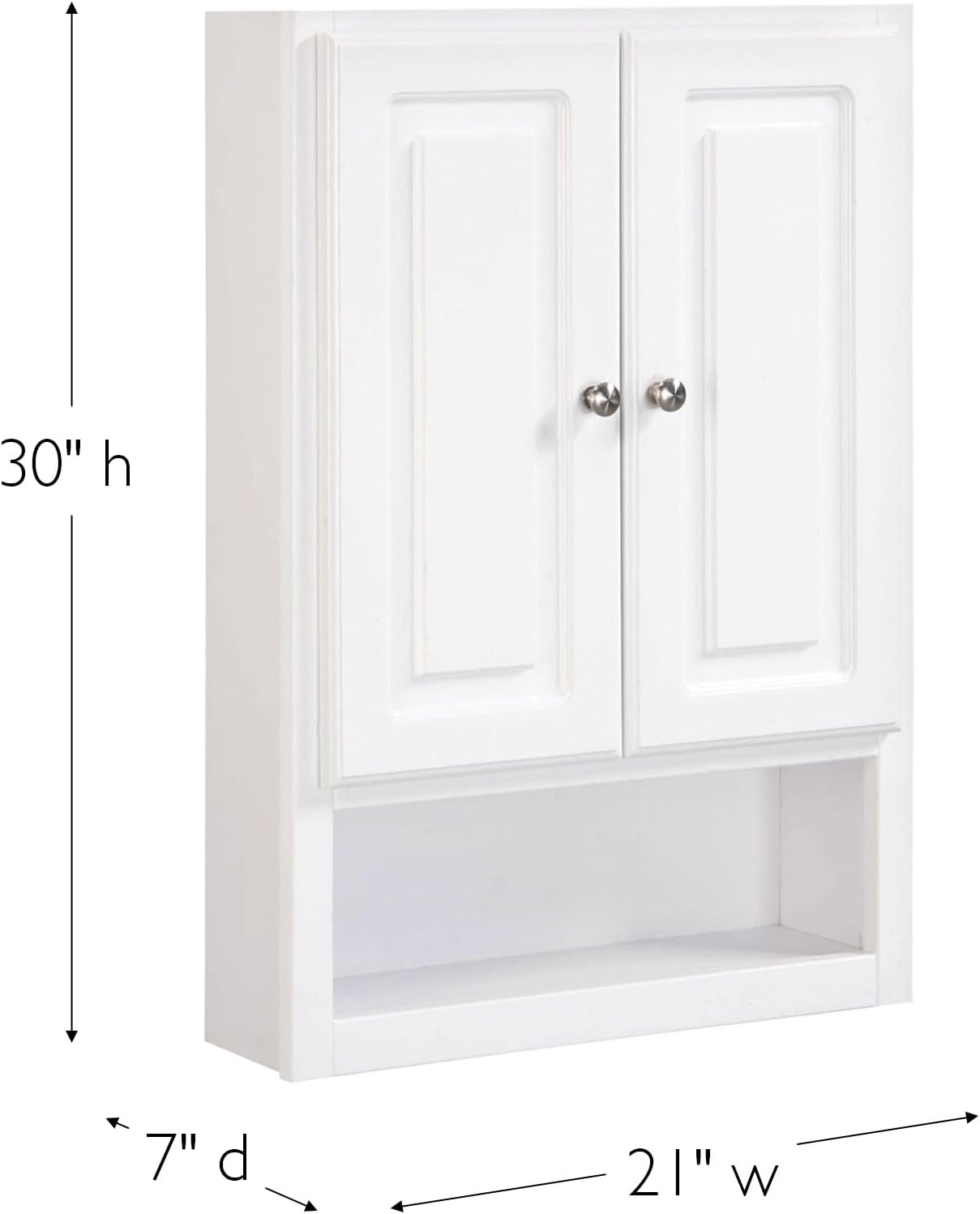 Design House Concord Bathroom Cabinet, 21", White