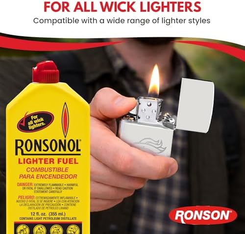 Ronson 12 Ounce Ronson Lighter Fuel - Pack of 2