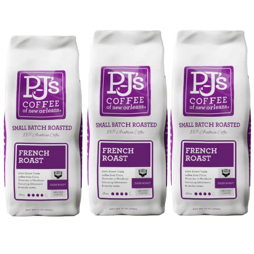 PJ's Coffee - French Roast (Pack of 1 - Ground Coffee)