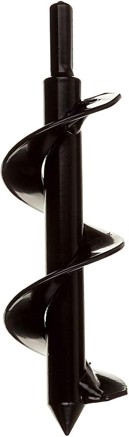 Flower Planting Auger & Grass Plug Tool - Compact Auger Drill Bit for Planting Flowers & Grass Plugs - Garden Digging Tool for Soil & Sand - 2" x 7"