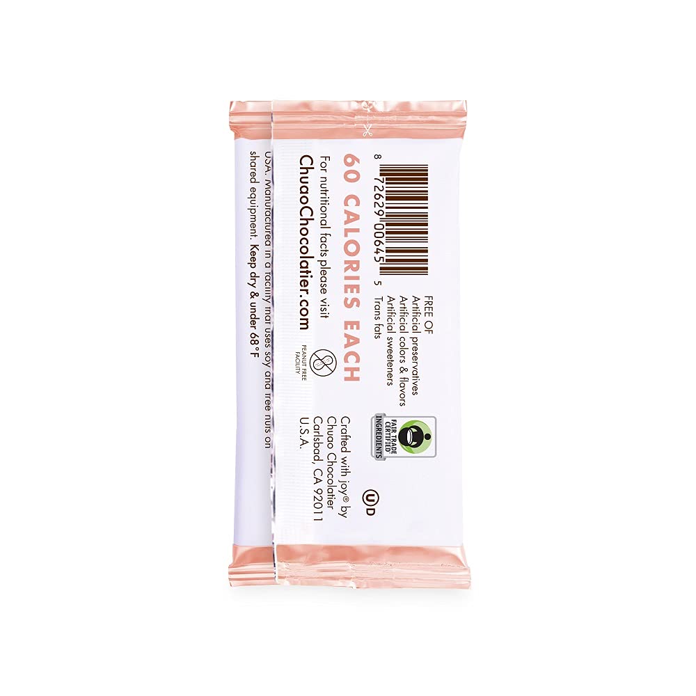 Chuao Chocolatier Salted Chocolate Crunch Dark Chocolate Mini Gourmet Chocolate Bar, 24-Ct. (0.39 oz. each)