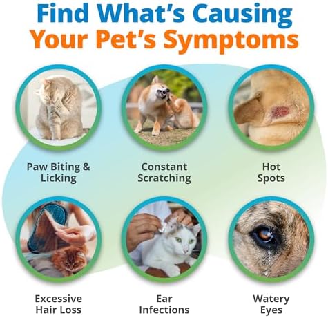 5Strands Pet Environmental Sensitivity Test, 310 Items Tested, at Home Intolerance Test for Dogs & Cats - Fabrics, Grass, Trees, Pollen