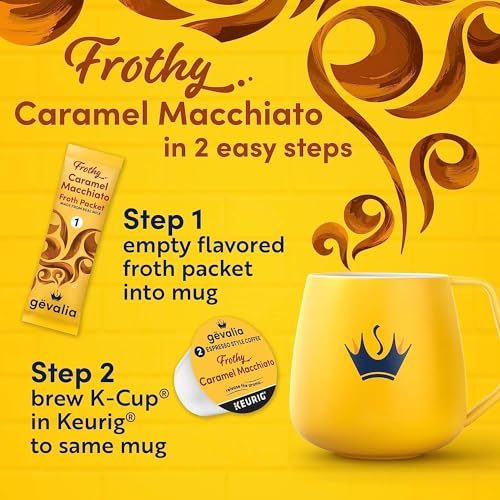 Gevalia K‐Cup® Coffee Pods & Froth Packets Kit, 6 ct, Cappuccino Espresso