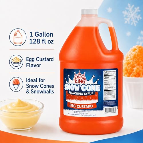 Egg Custard Snow Cone Flavoring Syrup