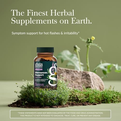 Gaia Herbs Menopause Support Daytime - Helps Support Hormone Balance & Well-Being for Women* - with Vitex, Black Cohosh