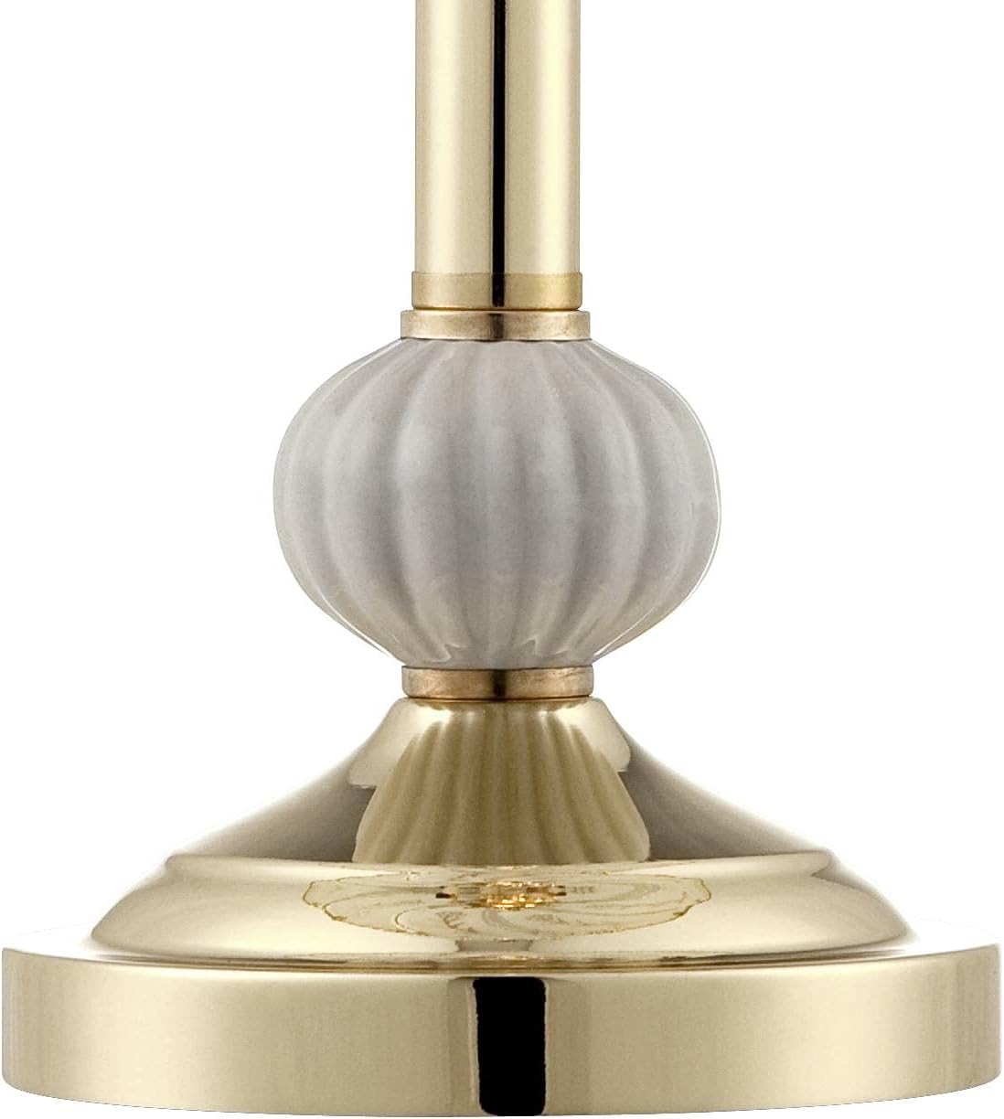 Polished Brass Flower Petal 15" Small Table Lamp Gold Touch 4-Way Glass Off | Etched Shade Art Traditional Cottage Floral Bedroom House Bedside Nightstand Home Office Living Room