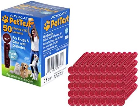 Sterile Twist-Top Lancets 21G for Dogs & Cats, Diabetes Testing