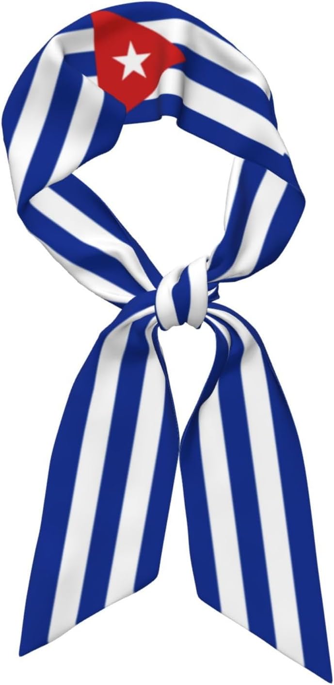 Country Flag Scarf For Women, Multi‑purpose Ribbon, Fashion Neck Hair Handbag Accessory, Versatile Bandana Headband