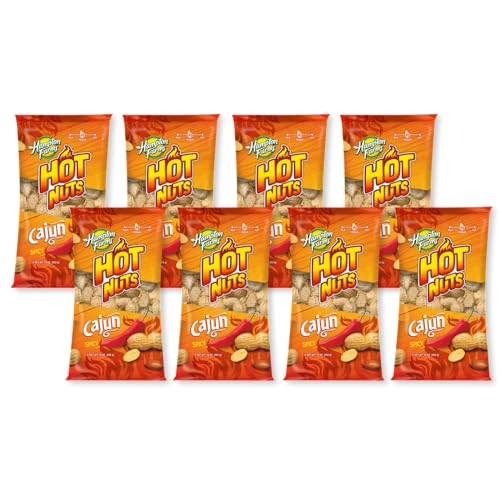 Hampton Farms Fancy Roasted In-Shell Cajun Peanuts, USA Grown, 10 oz Bag | Bold spicy Cajun roasted in-shell peanuts, USA grown, all natural, great for snacking and game day