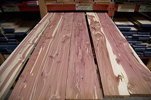Woodchucks Wood All Eastern Red Cedar 3/4" Thick Boards - Box of 15-20 Pieces