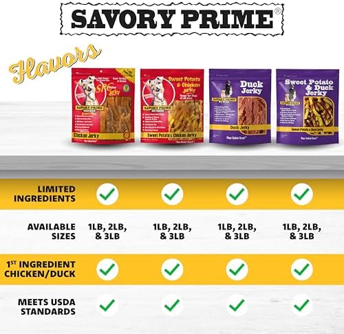 Savory Prime Chicken Jerky Treat, 4-Ounce