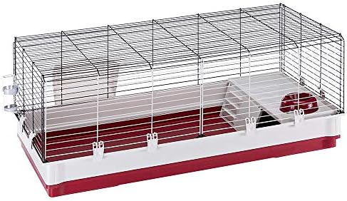 Ferplast Krolik Green Rabbit Cage Deluxe | Rabbit Cage Includes All Accessories & Measures 39.4L x 23.6W x 19.7H & Includes All Accessories | 1-Year Manufacturer's Warranty