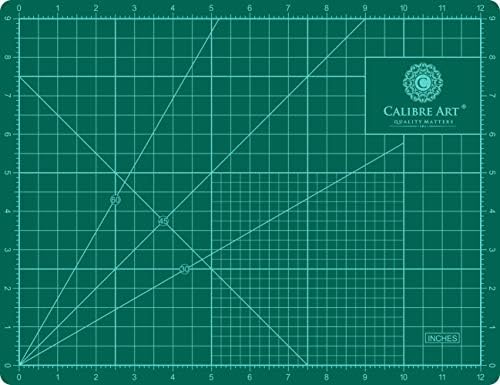 Calibre Art Self Healing Rotary Cutting Mat, Full 24x36, Best for Quilting | Ideal for Quilting and Sewing, Thick, Warp-Proof & Odorless, EN 71-3 Certified. Not From China.