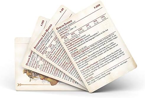 Dungeons and Dragons 5th Edition Deck of Cards – The Dreaded Accursed: Reference Deck 2 by Nord Games – 100 Cards - Games for Adults and Kids