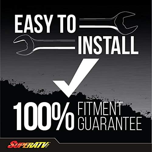 SuperATV Scratch Resistant Full Windshield for Can Am Defender HD5 /HD8 / HD10/ MAX (See Fitment)|Hard Coated for Extreme Durability|1/4" Thick