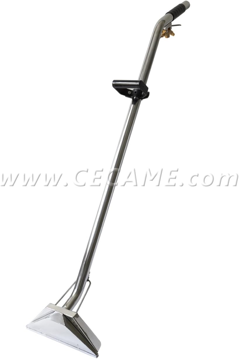 Carpet Cleaning Wand 12" 2-Jet 1.5" Tube S-Bend Stainless Steel Solution Line for Truckmounts & Portables