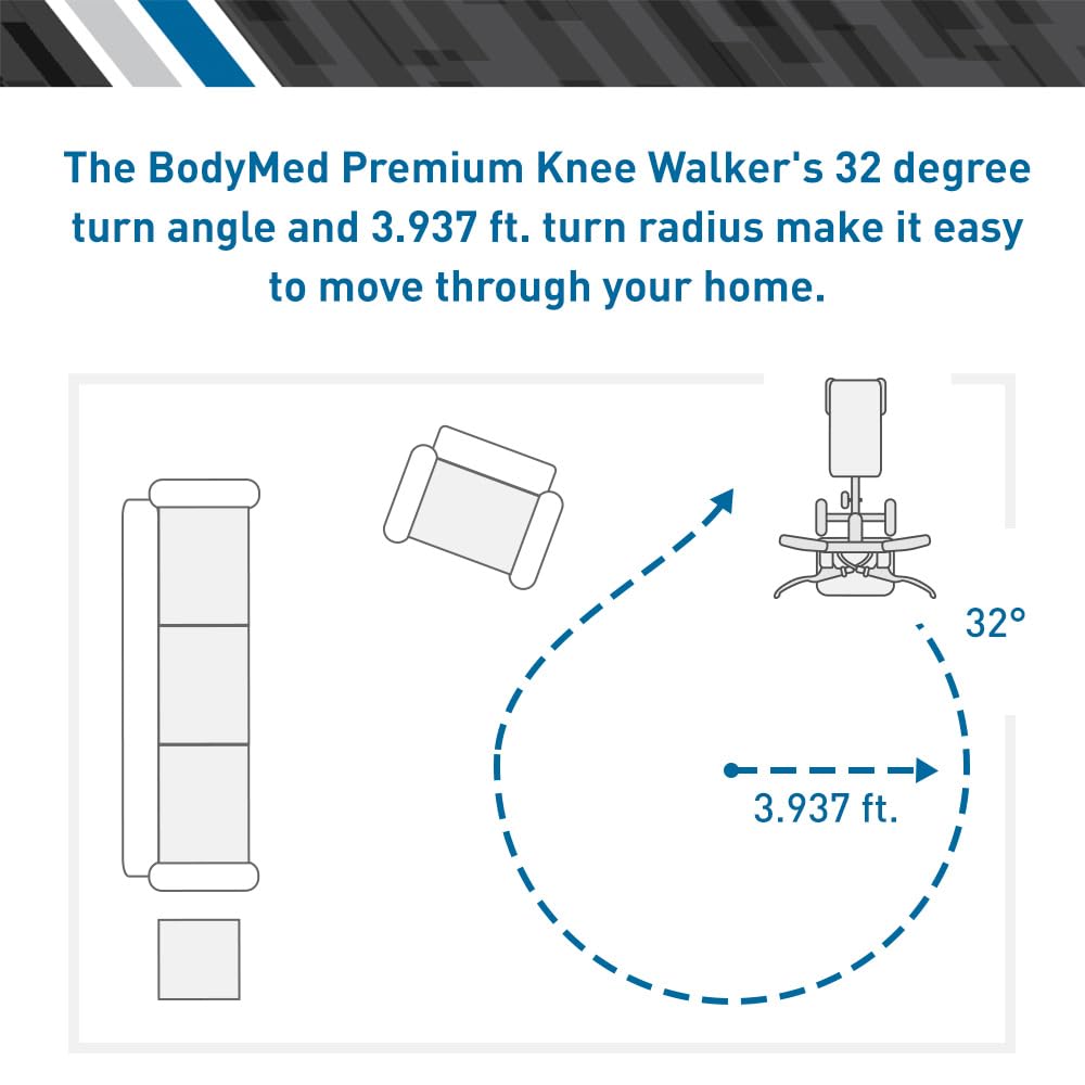 BodyMed Premium Knee Walker