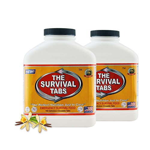 360 tabs Survival Tabs 30-day Emergency Survival MREs Meals Ready-to-eat Bugout for Travel Camping Boating Biking Hunting Activities Gluten Free and