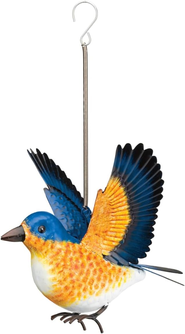 Regal Art & Gift Bird Bouncie, Hand-Painted Metal Spring Garden Decor